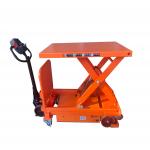 Self Propelled Mobile Lift Table 1100lbs Full Eletric Lifting With 24 DC Batteries for sale