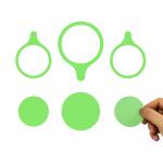 Electrostatic sticky note whiteboard Heart Round Butterfly In Special Shape for sale