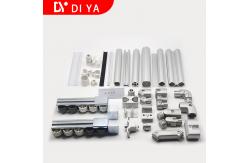 China 6065 T6 Lightweight Aluminium Alloy Lean Pipe Connector Sandblasting Lean Tube Joints supplier