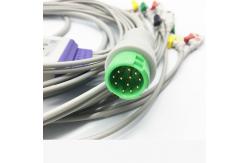 China Round 12 Pin IEC Snap Connector Mindray EKG Cables supplier