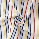 Sterile Yarn Dyed Stripe Fabric , Leisure Wear Combing Striped Cotton Fabric for sale