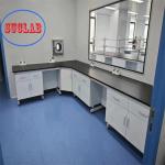 High Safety Chemistry Lab Workbench Laboratory Benches With Functional Drawers for sale