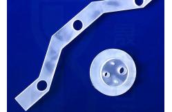 China Cnc Machined Fused Quartz Parts Frosted Surface 450mm supplier