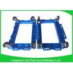 Collapsible Heavy Duty Dolly , Moving Equipment Dolly Plastic Frame With PU Wheels