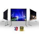 Portable PVC Projector Screen Front Rear 16:9 For Large Stage for sale