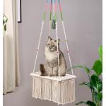 Swinging Cat Hammock Hand Woven Cotton Rope For Indoor Cats for sale