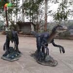 Realistic Animatronic Dinosaurs Animatronic Velociraptor Jurassic World Exhibition for sale