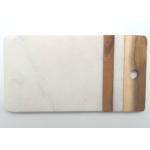 Customized Stone Placemats Rectangular Marble Acacia Wood Cutting Boards