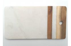 China Customized Stone Placemats Rectangular Marble Acacia Wood Cutting Boards supplier