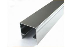 China Mechanically Polished Aluminium Profile , Strangle Shape , Silver , Shine supplier
