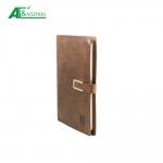 Embossed Logo Ring Binder Organizer Customized Size Magnetic Flap Opening
