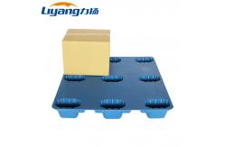 China 9 Feet Flat Surface Nestable Plastic Pallet Solid Top supplier
