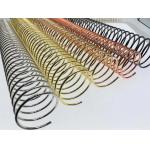 Twin Ring 1.4mm Diameter Metal Spiral Binding Coils For Coil Books