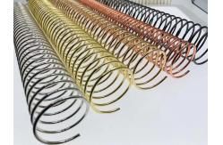China Twin Ring 1.4mm Diameter Metal Spiral Binding Coils For Coil Books supplier