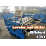 Efficient 0.8-1.5mm Slitting And Cutting Machine  With Leveling Machine And Hydraulic Cutter for sale