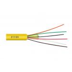 Orange Glass Fiber Optic Cable GJFJV 12 / 24 Core Multi Mode 2KM To 4KM Per Reel for sale