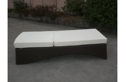 China UV Resistant Waterproof Rattan Sun Lounger For Poolside / Lawn supplier