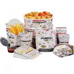 Customized Printing Hamburger Box Fast Food Oil Resistant Packaging Box for sale