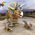 Realistic Animatronic Triceratops Trio: Roaring Group With Dynamic Motion & Prehistoric Display for sale