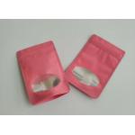 Different Colors Plastic Pouches Packaging Chocolate Fruit Candy Bags With Clearly Window for sale