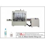 Anti Corrosive Automatic Liquid Filling Machine , 84 Disinfectant / Bleach Filling Machine for sale