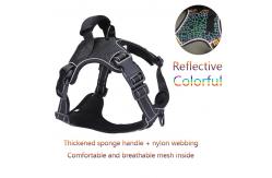 China Dog Lead Safe Pet Harness Thickened Sponge Reflective Mesh Padded OEM supplier