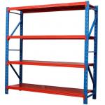 Blue Upright Orange Pallet Light Duty Racking For Chemical Industry for sale