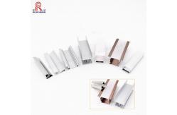 China 0.3mm Aluminium Extrusions For Led Lighting , T8 Recessed Aluminium Led Channel supplier