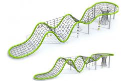 China Playground Commercial Outdoor Rope Climbing Net With Customized Design supplier