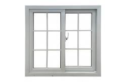China Customized PVC Double Horizontal Sliding Windows With Mosquito Screen Vinyl Sliding Windows supplier