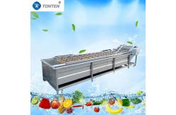 China Air Bubble Food Cleaning Machine For Banana Fruit Washing 6kw 380v supplier