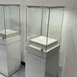 Necklace Jewelry Display Fixtures Glass Cabinet Showcase Store for sale