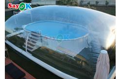 China Customized Outdoor Enclosures Inflatable Swimming Pool Tent Cover Inflatable Pool Dome Covers supplier