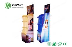 China Custom Retail Printed Pop Cardboard Cosmetic Display Carton Floor Display Stand supplier
