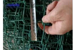 China Custom Fence Cyclone Wire Mesh Vinyl PVC Coated Chain Link Fence 5ft Green supplier