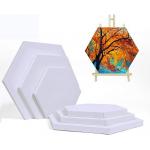 Hexagon Stretched Canvas Boards , Custom Stretched Canvases For Acrylic Painting for sale