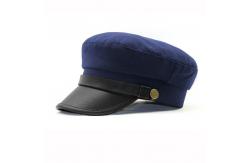 China Lightweight Unisex Military Cadet Cap Sea Captain Cap Fully Customizable supplier