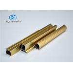 Standard Polishing Golden Extruded Aluminum Framing For Decoration GB5237.1-2008 for sale