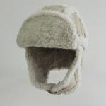 Sheepskin Winter Real Fur Hats , Breathable Adults Sheep Wool Hat Plain Pattern