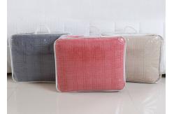 China Washed Solid Geometric Bedspreads And Coverlets 3Pcs 100% Cotton For Home supplier