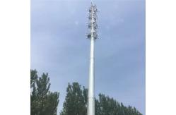 China 15 Meter Monopole Telecommunications Tower Round Tapered Mast Steel Structure supplier