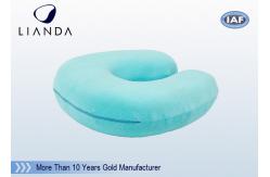 China U Shaped  Travel Neck Pillow Built-in Elastic Strap Makes REACH RoHs supplier