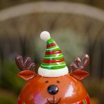 Elk Metal Christmas Decoration Figurines Rustproof Customized for sale