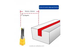 China Stable Multiscene Acrylic Edge Grooving Device , 3000W Acrylic Trimming Machine supplier