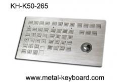 China Customized Panel Mount Keyboards in Metal , Marine Keyboard with Track ball Metal supplier