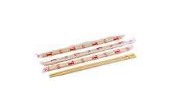 China 9Inch Printed Round Smooth Disposable Bamboo Chopsticks With Logo supplier
