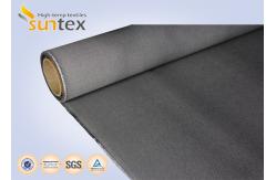 China Flame Resistant Screen 650C High Temperature Resistant Fabric 34OZ Graphite Treated supplier