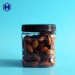 Empty Clear Square Wide Mouth Plastic Jars  Dried Nuts Packaging for sale