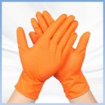 Thickened Orange Diamond Pattern Disposable Nitrile Gloves Powder-Free Daily Protective Work Disposable Nitrile Gloves for sale