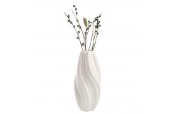 China Ripple Texture Ceramic Vase for Modern Home Decor supplier